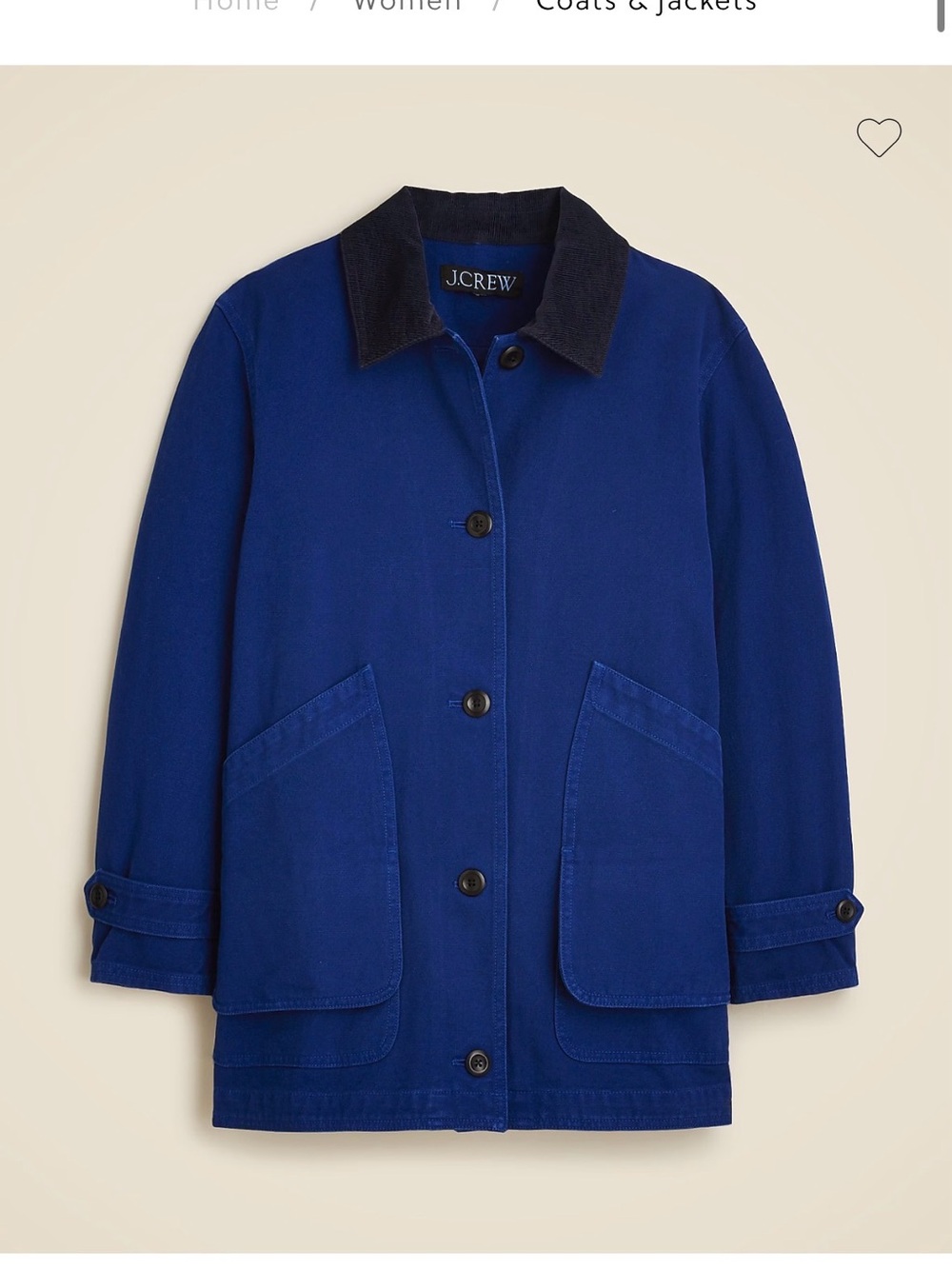 J. Crew Women's Canvas Barn coat